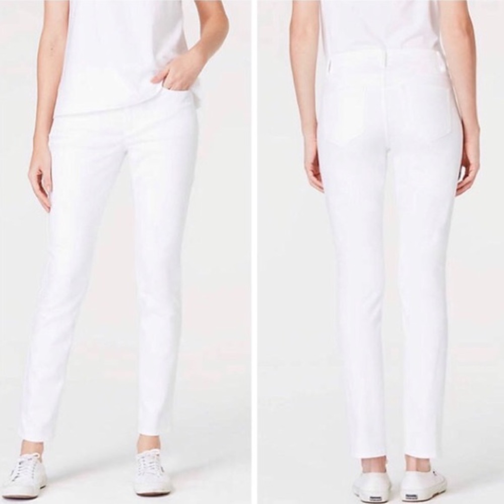 J. Jill White Skinny Jeans